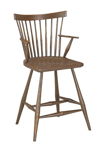 Fan Back Stool With Arms - Windsor Workshop