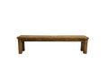 Rough Sawn Pine Dining Bench | Rustic Chic Solid Wood Kitchen Bench